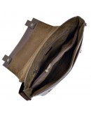 Фотография Коричневая большая кожаная горизонтальная мужская сумка на плечо BOND 1108-286