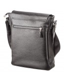 Фотография Черная сумка кожаная на плечо формата А4 SHVIGEL 11080