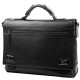 Черная кожаная мужская сумка - портфель BOND 1109-281