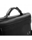 Фотография Черная кожаная мужская сумка - портфель BOND 1109-281