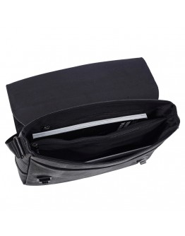 Черная кожаная мужская сумка - портфель BOND 1109-902
