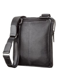 Черная сумка на плечо мужская SHVIGEL 11102