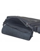 Фотография Кожаная мужская сумка на плечо черная 1111217-SGE