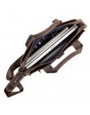 Фотография Мужская кожаная сумка для небольшого ноутбука SHVIGEL 11115
