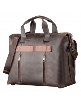 Большая мужская коричневая сумка SHVIGEL 11119