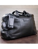 Фотография Дорожная кожаная черная мужская сумка SHVIGEL 11120