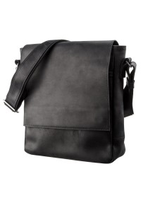 Черная сумка мужская через плечо SHVIGEL 11172