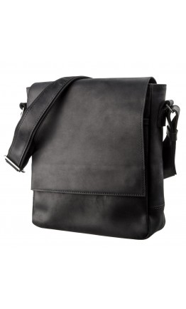 Черная сумка мужская через плечо SHVIGEL 11172