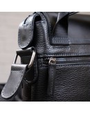 Фотография Черная мужская кожаная плечевая сумка SHVIGEL 11174