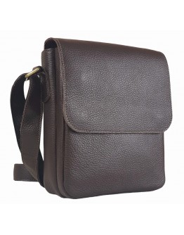 Кожаная мужская сумка на плечо коричневая 1121219-SGE