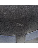 Фотография Мужская вместительная черная кожаная сумка на плечо BOND 1122-281-9