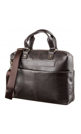 Мужская коричневая сумка для документов и небольшого ноутбука SHVIGEL 11247