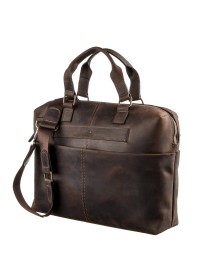 Мужская коричневая винтажная сумка SHVIGEL 11250