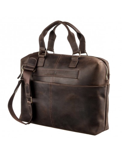 Фотография Мужская коричневая винтажная сумка SHVIGEL 11250