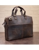 Фотография Мужская коричневая винтажная сумка SHVIGEL 11250