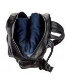 Фотография Кожаный черный вместительный рюкзак SHVIGEL 11260