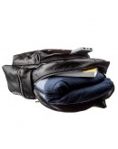 Фотография Кожаный черный вместительный рюкзак SHVIGEL 11260