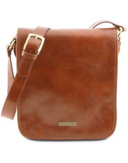 Мужская сумка на плечо медового цвета Tuscany Leather TL141255 honey