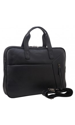 Кожаный черный мужской портфель Tony Bellucci - 1133-101
