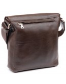 Фотография Мужская коричневая сумка на плечо из гладкой кожи GRANDE PELLE 11334