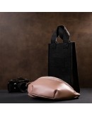 Фотография Кожаная розовая женская сумка на пояс GRANDE PELLE 11359