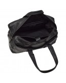 Фотография Черная кожаная мужская дорожная сумка BOND 1137-101