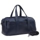 Синяя кожаная мужская дорожная сумка BOND 1137-49