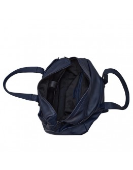 Синяя кожаная мужская дорожная сумка BOND 1137-49