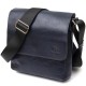 Повседневная темно-синяя кожаная сумка на плечо GRANDE PELLE 11433