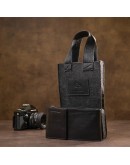 Фотография Кожаная мужская сумка - кошелек GRANDE PELLE 11440
