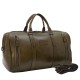 Кожаная дорожная мужская фирменная зеленая сумка TONY BELLUCCI - 1145-07