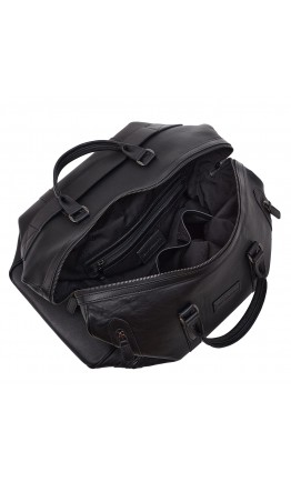 Кожаная дорожная мужская черная фирменная сумка TONY BELLUCCI - 1145-101