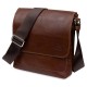 Кожаная мужская коричневая сумка на плечо GRANDE PELLE 11567