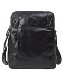 Фотография Кожаная черная мужская сумка на плечо TONY BELLUCCI - 1157-101