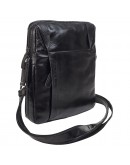 Фотография Кожаная черная мужская сумка на плечо TONY BELLUCCI - 1157-101