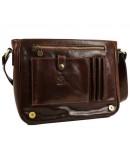 Фотография Кожаная фирменная мужская сумка на плечо The Stranger 1173301 от Time Resistance коричневая