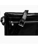 Фотография Кожаная фирменная мужская сумка на плечо The Stranger 1173401 от Time Resistance черная
