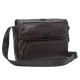 Кожаная горизонтальная коричневая сумка на плечо формата А4  TONY BELLUCCI - 1184-04