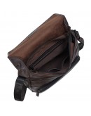Фотография Кожаная горизонтальная коричневая сумка на плечо формата А4  TONY BELLUCCI - 1184-04