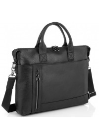 Черная кожаная сумка для ноутбука Tiding Bag 120A