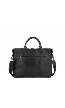 Черная кожаная сумка для ноутбука Tiding Bag 120A