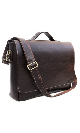 Коричневая мужская деловая сумка - портфель Newery N1960GC