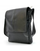 Фотография Мужская кожаная сумка на плечо черная Tarwa GA-1301-3md