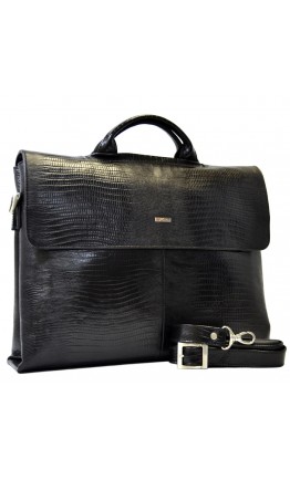 Мужской кожаный черный портфель Desisan 1312-143