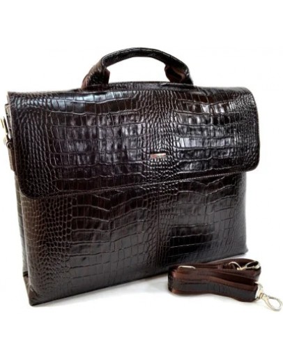 Фотография Мужской кожаный коричневый портфель Desisan 1312-19