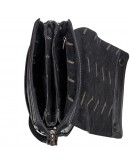 Фотография Мужская черная кожаная сумка на плечо DESISAN - 1327-01