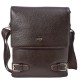 Мужская коричневая кожаная сумка на плечо DESISAN - 1327-09