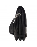 Фотография Мужская черная кожаная сумка на плечо DESISAN - 1327-101