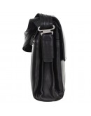 Фотография Мужская черная кожаная сумка на плечо DESISAN - 1354-101