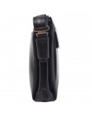 Фотография Кожаная черная мужская сумка на плечо DESISAN - 1357-101